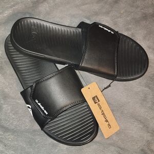 Quiksilver Black Slide Sandals